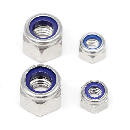 High Performance Factory Stock Duplex Steel Top Lock Acron Lock Gradec Class8.8 Stainless Steel Ss 310 Inox M6 M8 DIN985 316 A2 304 Nylon Insert Lock Nut